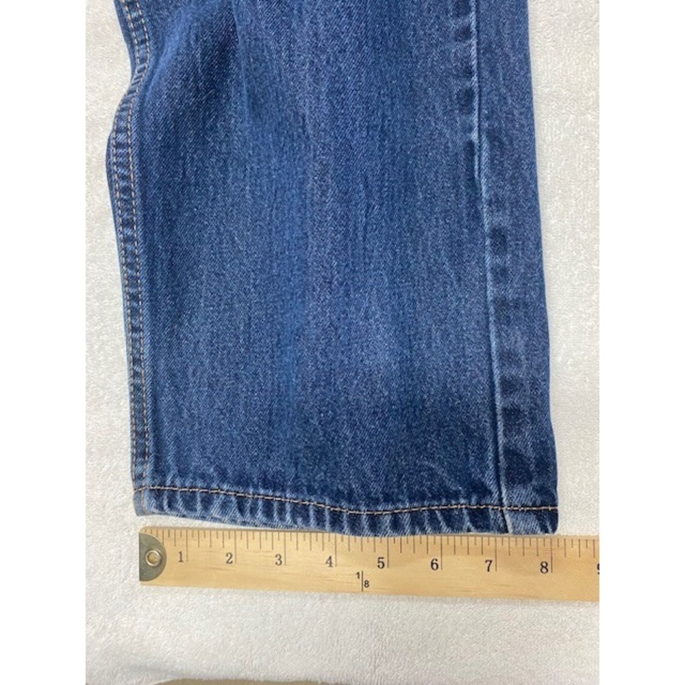 Levi's 505 Regular Fit‎ Jeans Mens W38 L32 Medium Wash Blue Denim Pants - Picture 7 of 9